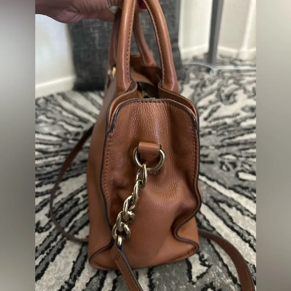 Michael Kors Brown Hamilton Leather Satchel